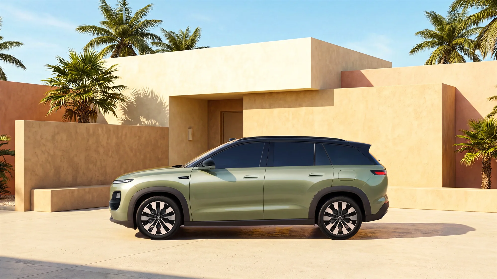 CLPS 输入:浅绿色 SUV 原图