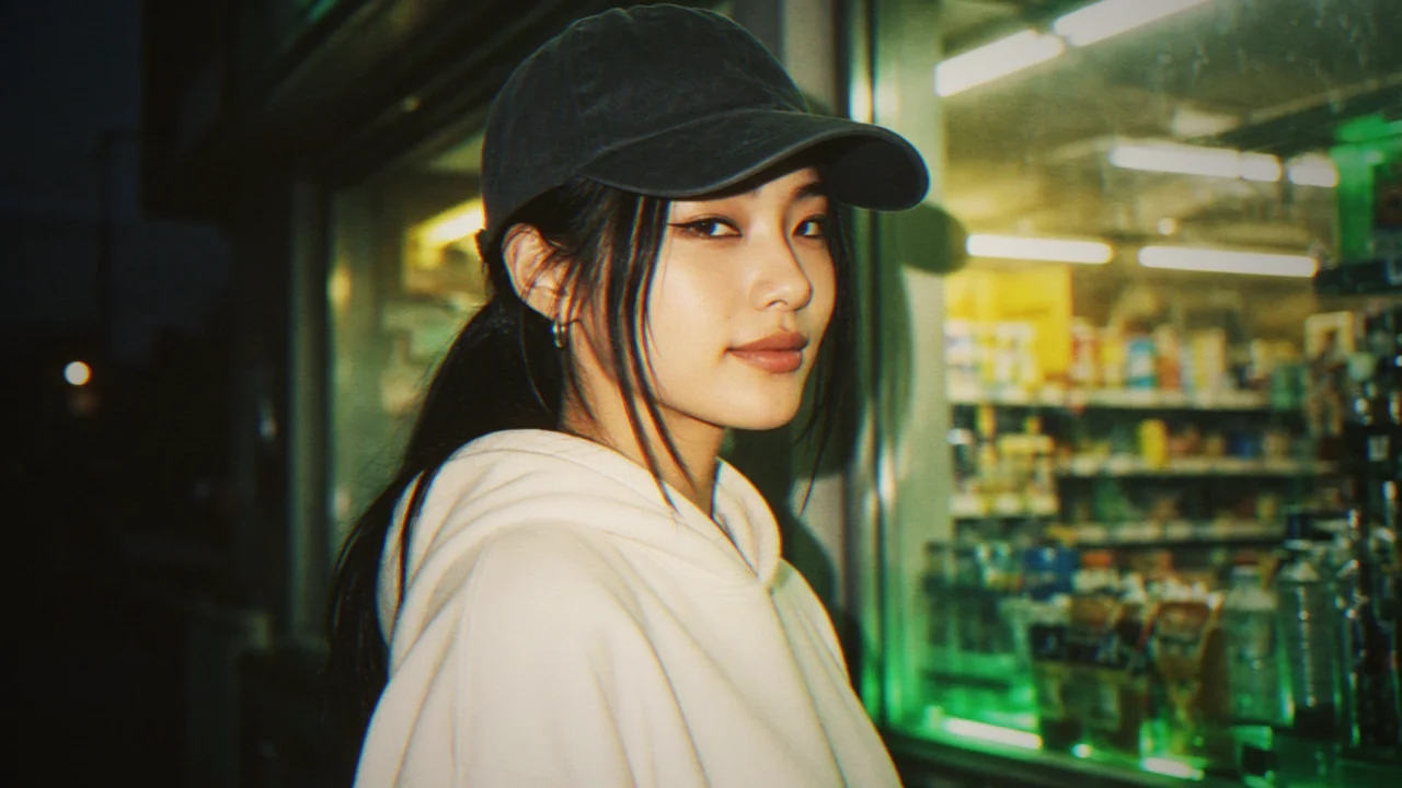 镜头 03 关键帧：CU · 定妆 A · 便利店